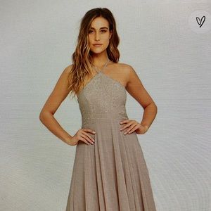 Lulus everlasting enchantment dress in taupe small